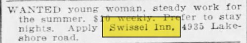 Swissel Inn - June 1940 Article